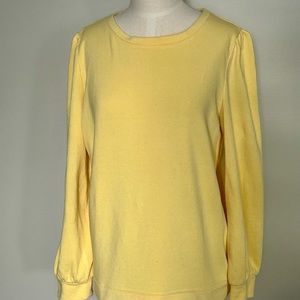 TALBOTS PUFF SLEEVE CREWNECK SWEATSHIRT